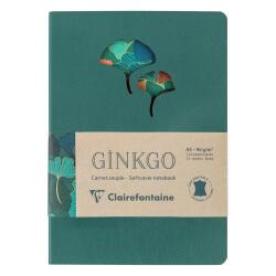 Ginkgo, Carnet broché en cuir A5 14,8x21 cm, 144 pages, ligné, ass.