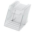 Distributeur de prospectus 5 compartiments A4 - Cristal
