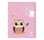 Cahier piqué 17x22 cm 32 pages double ligne 3 mm + interligne verticale + marge - Assortis