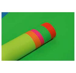 PAPIER AFFICHE FLUO, Rouleau de 10 feuilles 90g/m2 au format 60x80cm - Assortiment