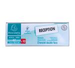 Lot de 10 chevalets double face horizontal A7 - Cristal