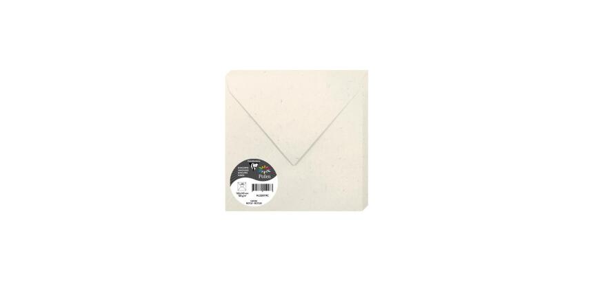 NATURA 100% RECYCLÉ, Paquet de 20 enveloppes Pollen 165x165mm 120g/m2 - Natura