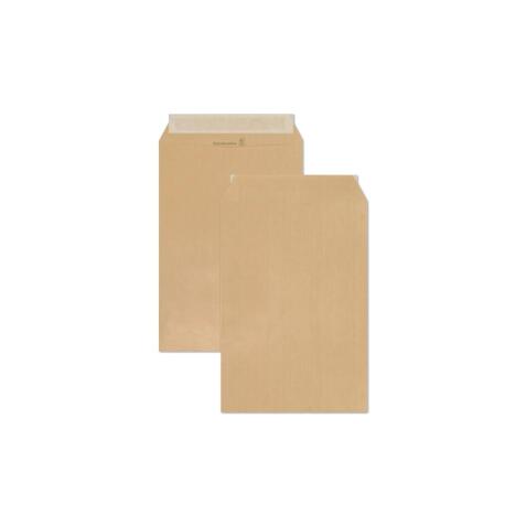 Boite de 500 Pochettes Kraft Adour Brun B6-120x176 mm - Auto-Adhésives - 90g/m2 - Brun