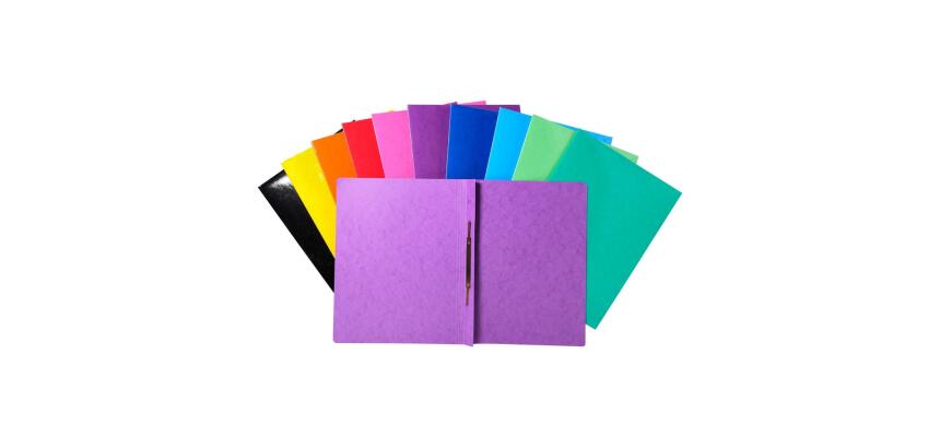 Chemise à lamelle carte lustrée pelliculée 355gm2 Iderama - A4
