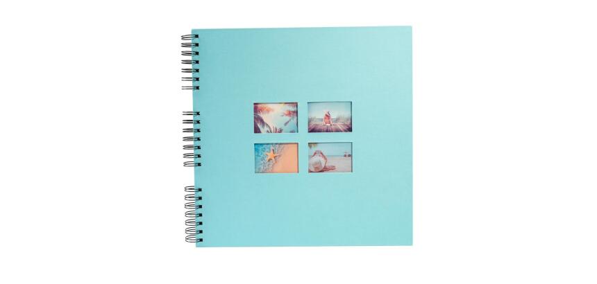 Album photo à spirales 60 pages noires Milano