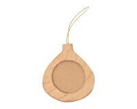 Cadre boule Noël meringue à suspendre - Kraft