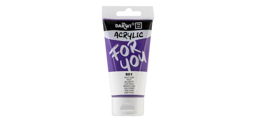Darwi For You tube de peinture acrylique 75 ml - Violet clair