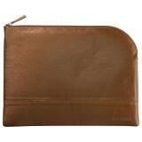 Rhodiarama pochette zippée en simili cuir - taille L (21x28 cm) - Bronze
