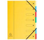 Trieur Harmonika fenêtres imprimées Véritable carte lustrée 7 compartiments - Couleurs assorties