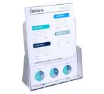 Distributeur de prospectus de table, A4 portrait