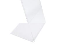 Porte-visuel incliné vertical A3 - Cristal