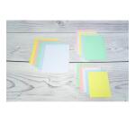 Étui de 100 fiches - bristol quadrillé 5x5 perforé 105x148mm - Couleurs assorties