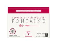 Fontaine bloc collé 4 côtés 25F 18x24cm 300g grain fin