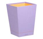 Rhodiarama corbeille à papier simili cuir italien 27x27x32 cm - Iris