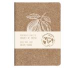 Cocoa motif, Carnet piqué cousu fil A5 - 14,8 x 21 cm, 96 pages, ligné, ass. - Cacao