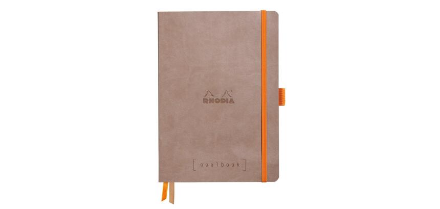 Rhodiarama Goalbook souple A5 240 pages dot papier ivoire 90g - Taupe