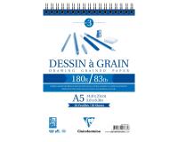 Dessin à Grain bloc spiralé 30F A5 180g