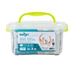 DARWI Pack Scolaire de 4 pains de pâte à modeler auto-durcissante 1kg CLASSIC - Blanc