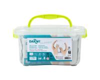 DARWI Pack Scolaire de 4 pains de pâte à modeler auto-durcissante 1kg CLASSIC - Blanc