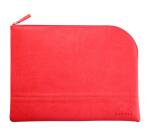 Rhodiarama pochette zippée en simili cuir - taille L (21x28 cm) - Corail