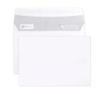 Paquet de 50 Enveloppes Blanches C6-114x162mm - Auto-Adhésives - 80g/m2 - Caisse de 2000 - Blanc