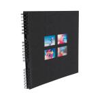 Album photo à spirales 60 pages noires Milano - Noir