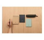 Bloc entoilé en-tête Flying Spirit Black A6 140 pages détachables ligné motifs assortis papier ivoire 90g - Noir