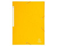 Chemise à élastiques Maxi capacity carte lustrée 425gm2 - A4 - Jaune