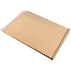 Boite de 250 Pochettes Kraft Brun C4-229x324 mm avec Soufflet de 30 mm - Auto-Adhésives - 120g/m2 - Brun