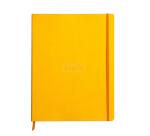 Rhodiarama cahier souple A4+ 160 pages ligné papier ivoire 90g - Jonquille