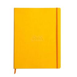 Rhodiarama cahier souple A4+ 160 pages ligné papier ivoire 90g - Jonquille