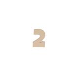 Chiffre 2 kraft 20cm - Kraft