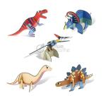 Puzzles 3D, Dino - Multicolore