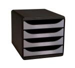 Cassettiera Big Box 4 cassetti Metallic - Argento