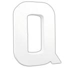 Lettre Q 20,5cm - Blanc