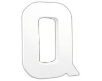 Lettre Q 20,5cm - Blanc
