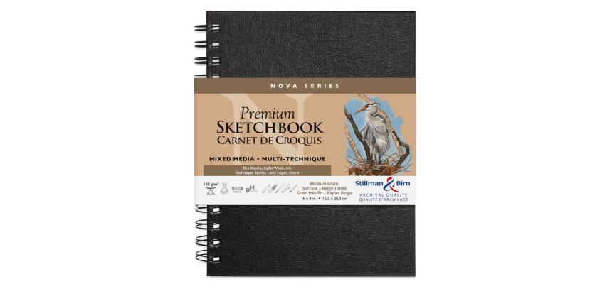 Nova Series carnet spiralé 50F 15,2x20,3cm 150g - Beige