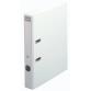 Lever arch file flat packed with separate mechanism, PVC covering cardboard 50 mm spine - A4 size - White