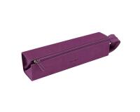 Rhodiarama trousse plumier simili cuir italien 23x5x5 cm - Violet