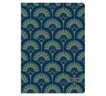 Neo Deco carnet piqûre textile A5 96 pages ligné motifs assortis papier ivoire 90g - Assortis