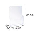 Distribuidor monobloc - 17,3 x 7,3 x 21,4 - A5 - 73x173x214 mm - Cristal