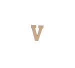 Lettre V kraft 20cm - Kraft
