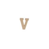 Lettre V kraft 20cm - Kraft