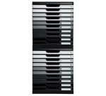 MODULO A4 10 black/shades of grey glossy - Shades of grey