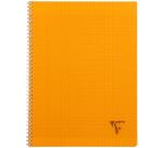Cahier reliure intégrale Linicolor FRESH 24x32cm 100 pages grands carreaux couverture plastique polypropyène rainuré Couleur aléatoire - Assortis