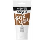 Darwi For You tube de peinture acrylique 75 ml - Sienne brûlée