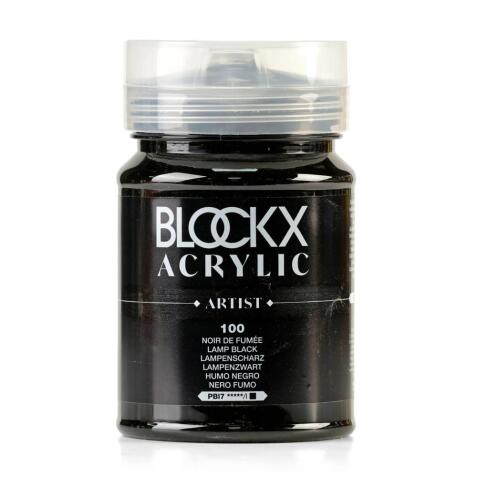 Peinture acrylique fine pot 500ml - Noir de fumée
