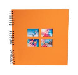 Album photo à spirales 60 pages noires Milano - Orange