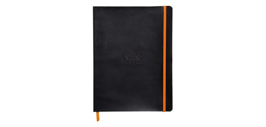 Rhodiarama carnet souple 160 pages dot papier ivoire 90 g fermeture élastique