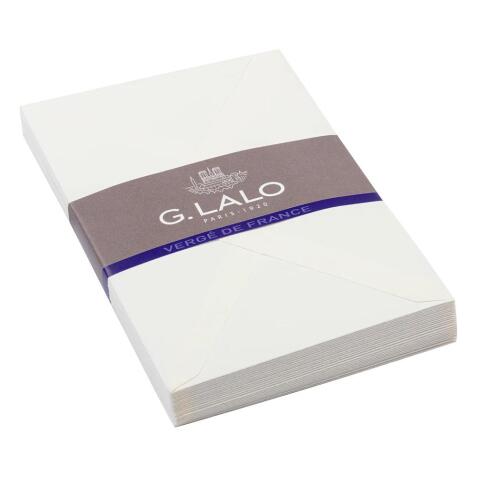 25 enveloppes C6 (114x162mm) Vergé de France doublées gommées